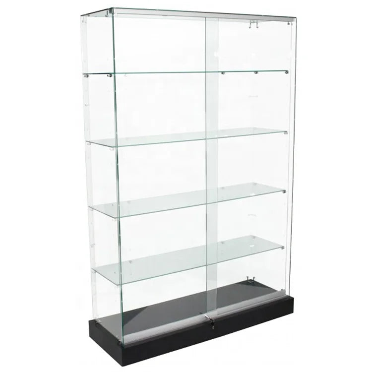 Displays D-331 High-Display Frameless Full-View Glass Showcase Cabinet with Knockdown Structure for Smoke Shops-Wholesale