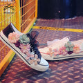 Ladies Unique Fashion Style New Design Women Hot Selling Lace up Canvas Shoes Teenager 3D Floral Stick Casual Shoes