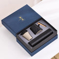 Luxury Ceramic Cup Coffee Milk Chinese Tea Cup Mugs Gift Box Set With Lid Thermos Set One Cup Two Lid Gift Box