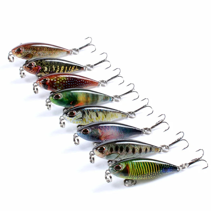 JSFUN ABS Stream Fishing Lure 4.8cm 3.4g Sinking Water Mini Minnow Pencil Artificial Small Crankbait Wobblers