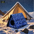 Wind Valley Outdoor Portable Oxford Pet Tent Cold Rainproof Winter Provides Warmth for Stray Cats Single Layer