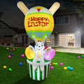 Easter Inflatable Decorations Featuring Easter Bunny-Shaped Balloons Easter Garden Decorations Inflatable Garden Decorations