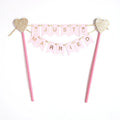 EASTERN Wedding & Valentine's Day Party Supplies Cake Topper Accessories Paper Straw Toppers White Pink