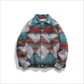 2023 Fall New Navajo Embroidery Ethnic Style Jacket Japanese Vintage Loose Casual Coat