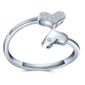 Real Sterling Silver Wedding Ring for Women Diamond Cubic Zircorn Rings