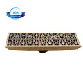 Best Selling Antique Rectangular Shower Floor Drain Bathroom Large Displacement Shower Anti-odor Toilet Floor Drain  WL8549