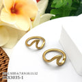 Wholesale Gold Plated Stainless Steel Jewelry Fashion Creative Hawaiian Jewelry Ring For Women