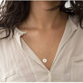 13MM Stainless Steel Lettering Gesture Pendant Necklaces