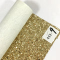 Wholesale Sparkly Shiny Solid Chunky Glitter Faux Leather Fabric for Shoes Bags Bows Material
