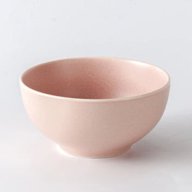 Shengjing Custom Logo Color Japanese and Korean Ceramic Tableware Matte Pink Porcelain Bowl for Restaurant Hotel