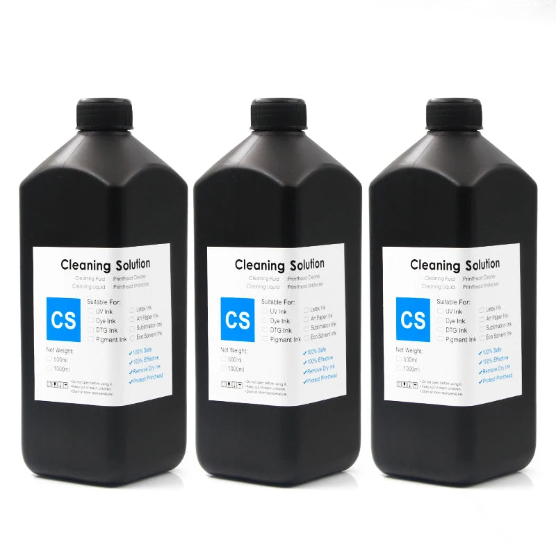 OCBESTJET 1000ML/Bottle UV Print Cleaning Fluid for Epson UV Printer Oil Based Cleaning Fluid for Offset and Digital Printing
