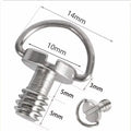 1/4"-20 Camera Mounting Screw With D Shaft D-ring Camera Tripod Screw Quick Release Plate Screw