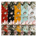 Multicolor Floral Print 100% Rayon Fabric for Women's Dresses Woven Technique Plain for Garments Lining Sleepwear-for Girls Boys