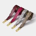 Deepeel ZP006 4.1CM Double Sided Serpentine Leather Wide Strap Bag Accessories Bag Straps for Crossbody Bags