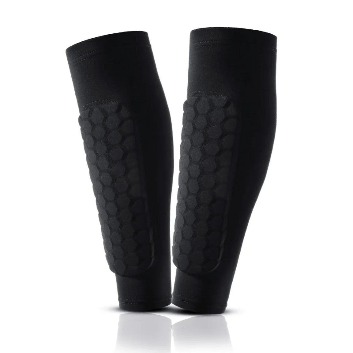 Honeycomb Anti-Collision Calf Shin Guard Brace Comfortable Leg Strap Protection with Knee & Elbow Pads for Leg Pain Relief