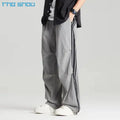Metro Wholesale Side Stripe Baggy Sweatpants Streetwear Jogger Windbreaker Parachute Nylon Track Pants for Men