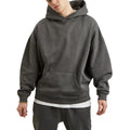 Yali High Quality Thick Blank Vintage Hoodies Wholesale Plain Oversized 100% Cotton 450 Gsm 380gsm  Heavyweight Hoodie