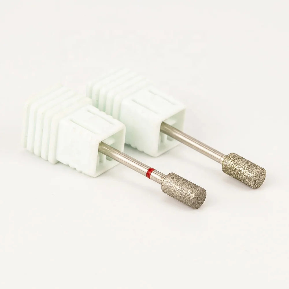 3/32" 5.0mm Barrel Grinding Head Burrs Tip Efile Wholesale Pedicure Safety Russian Diamond Manicure Cuticle Drill Bits for Nails