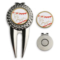 2024 Divot Tool and Magnetic Enamel Golf Ball Marker Engravable Custom logo with Hat Clips Golf Accessories