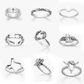 Wholesale 925 Sterling Silver Ring Renaissance Wedding Ring Custom Signet Ring for Women Men