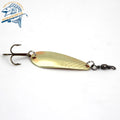 Freshwater Saltwater Casting Pike Bass Hard Metal Spoon Spinner Bait With Treble Hook