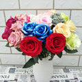 Artificial Single Velvet Rose Flower for Home Living Room Decoration Flower Material