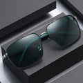 Double Bridge Square Sun Glasses Custom Logo in Stock Wholesale Spring Legs Men Fishing Driving Anti-Glare Sunglasses