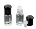Empty Octagonal Shape Glass Bottle 3ml Attar Perfume Oil Glass Roller Bottle