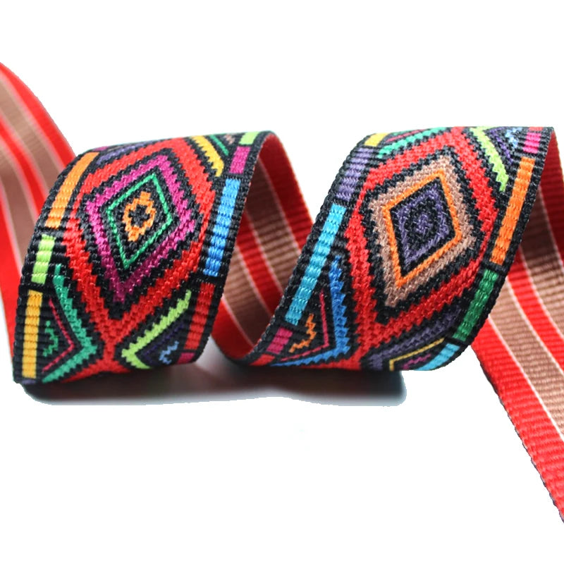 Stock 5cm Width New Heat Transfer LOGO Webbing Strap Tape Polyester