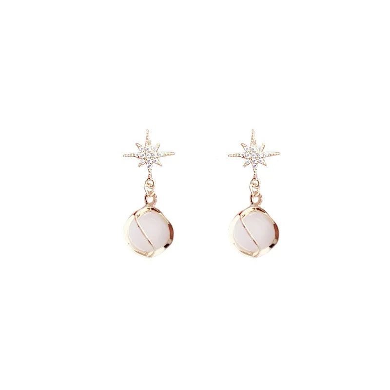AA00822 Fashion Opal New Trendy Earrings Pendant Earrings Wholesale