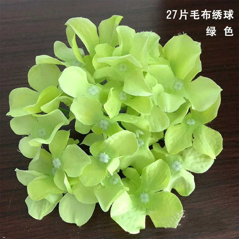 Wholesale Green Simulation Flower Embroidered Ball Silk Flower Small Fresh Floral Arrangement Decorative Road Guide Flower