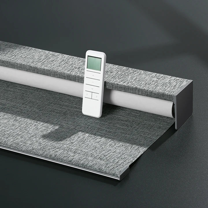 Motorized Printing Roller Blinds with Customized LOGO with App Control Blackout Noise Reduction Modern Home Decor MegaBDM