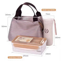Lunch Box Set 1.1L Wheat Straw BPA Free Leakproof Bento Lunch Box with Bag and Bottle MegaBDM