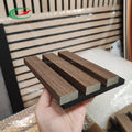 CYATCO  Eco Friendly MDF and PET 3D Wall Decoration Wood Timber Slatted Acoustic Panels for Sound Proof Studio