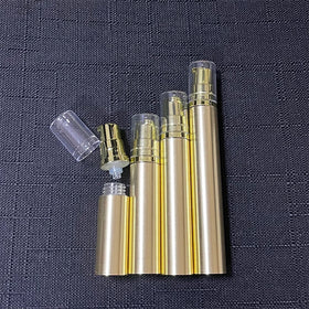 Gold & White Head 5ml 10ml 12ml 15ml Mini Atomizer Acrylic Airless Spray Pump Bottle for Skin Care Serum Cosmetic