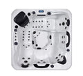 SunRans Premium Outdoor Spa Hot Tub With 2 Lounge 56 Massage Jets for Backyard Garden