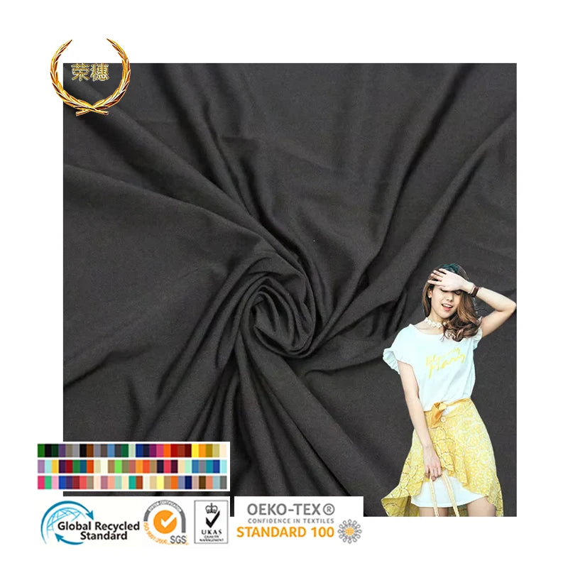 Customization Stock Available Color Choice  Milk Silk Soft Silky  Suitable  Sportswear T Shirts Fabric