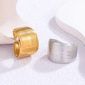 Southeast Asia Best-selling Fine-grained Titanium Steel Open Ring for Women Eternity High-end Stainless Steel Ring  Non-fading