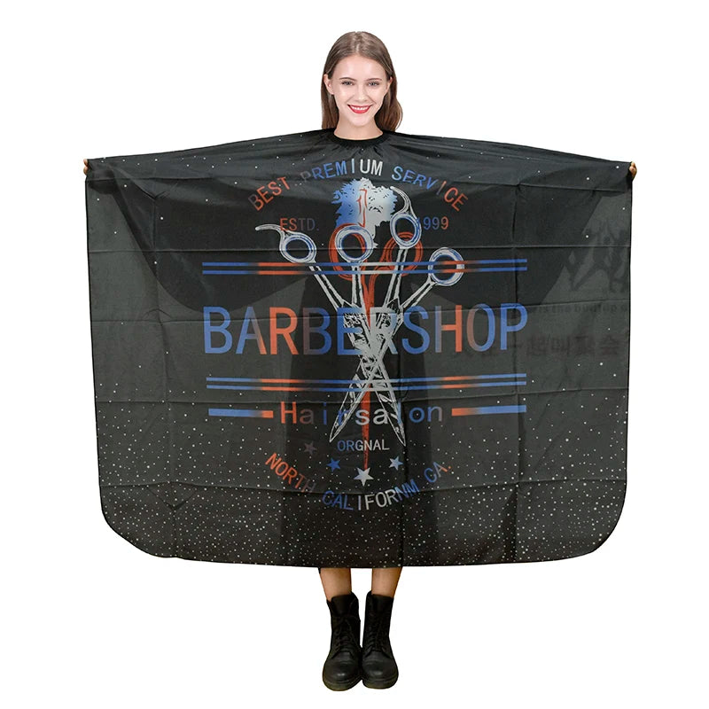 Free Sample 140*160cm Hairdressing Barber Cloth Hairdresser Apron Hair Cutting Gown Kids&Adult Cape Pro Salon Styling Tool