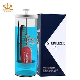 Hot Sale Large Size 1500ml Disinfecting Jar Perfect for Salons & Barbers Sanitizing Manicure Glass Jar