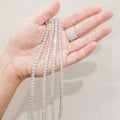 Factory Price 2mm 3mm 4mm 5mm Moissanite Tennis Necklace Silver 925 Vvs Moissanite Tennis Bracelet Pass test Hip Hop Jewelry