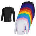 Mens Full Sleeve T-shirt Wholesale Custom 100% Polyester Breathable Sports Shirts Men Fitness Shirt