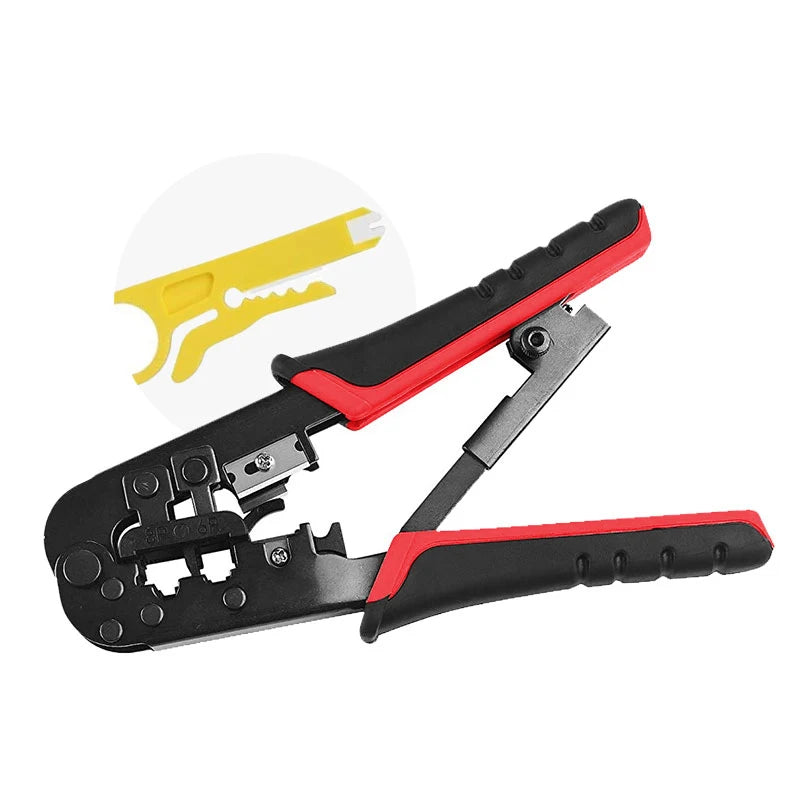 Industrial Grade Network LAN Wire Crimp Tool N568R Wire Cutter Tools for Connector RJ45-8P8C & RJ11-6P6C