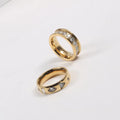 Joolim  18K PVD  Luxury Cubic  Zirconia Pave Stainless Steel Rings for Women Trendy 2022 Fashion Jewelry