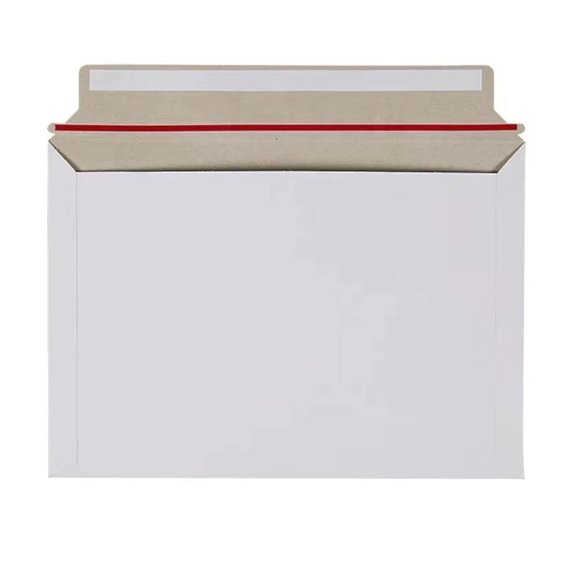 Wholesale Stay Flat Self Seal Kraft Paper Mailer White Rigid Photo Book Envelope Non-Bendable