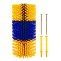 Factory Wholesale Sturdy and Strong Soft Massage Scratch Brushes with Super Long Bristles for Cows Horses Sheep Pigs