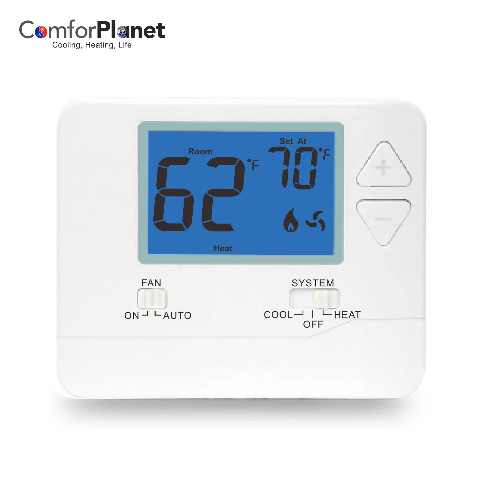Digital Single Stage Systems 701 Non-Programmable Thermostat Heat & Cooling Temperature Control