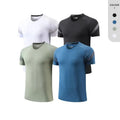 MAYYOUNG Men's High Quality Soft Fabric Oversized T-Shirt Casual Solid Print Pattern O-Neck Sporty Fitness Yarn Dyed Technique