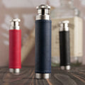 Wholesale Personalized Logo 1oz Stainless Steel Mini Hip Flask Leak Proof Laserable Leatherette Liquor Flask