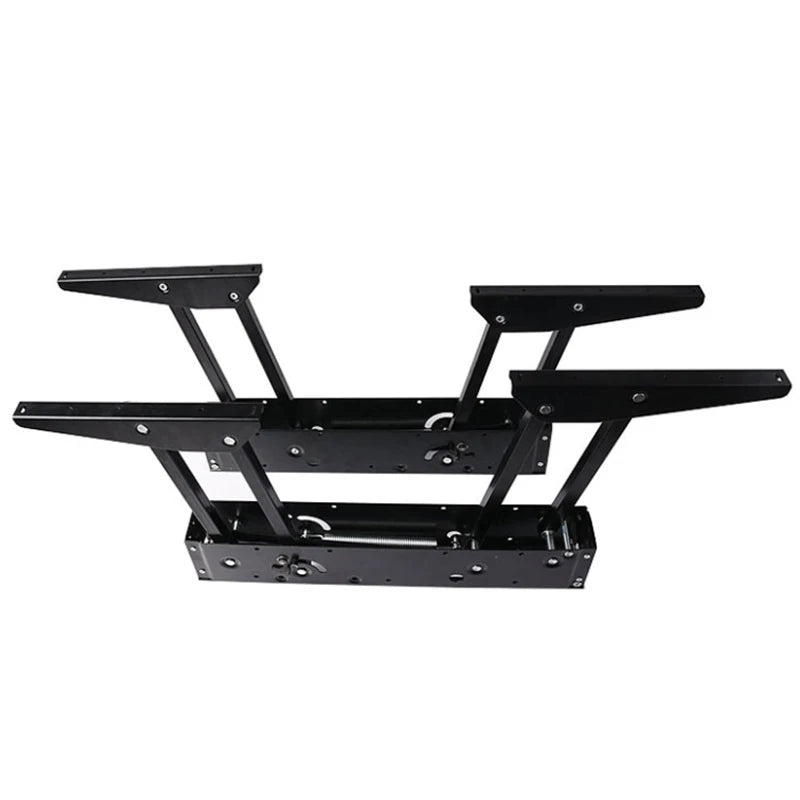 450mm Furniture Hardware Folding Dinner Table Lift Mechanism Iron Rising Soft Close Mechanism